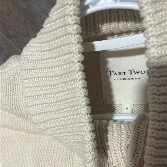 Part Two Cream Button-Up Cardigan - Picture 3 of 4